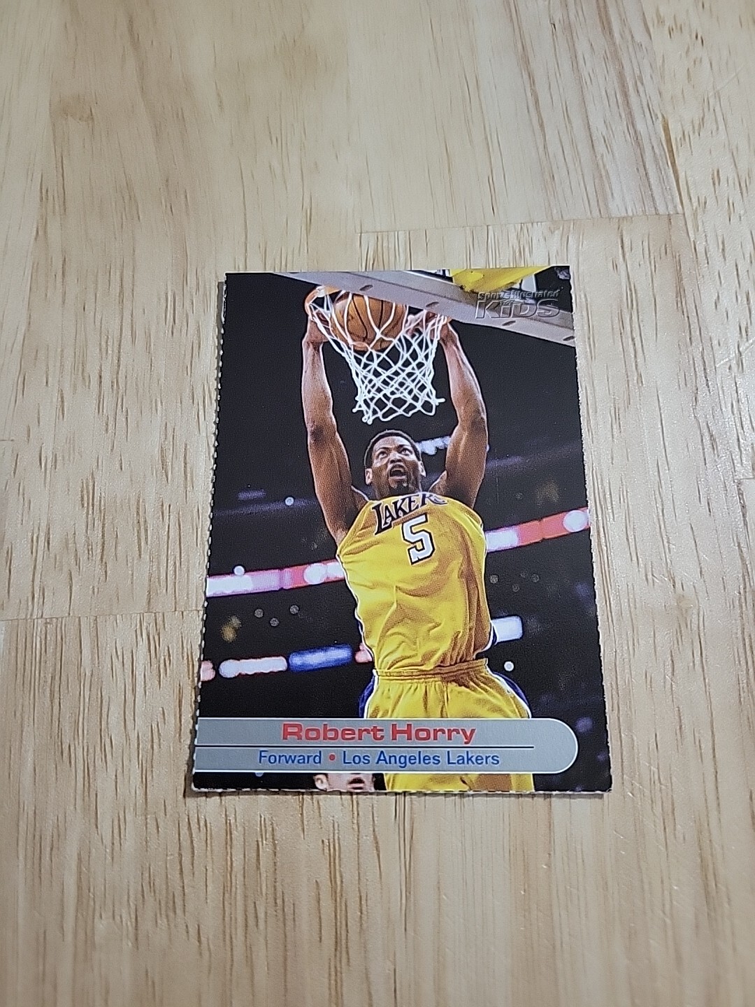 2002 Sports Illustrated SI For Kids ROBERT HORRY #200 Los Angeles Lakers Card