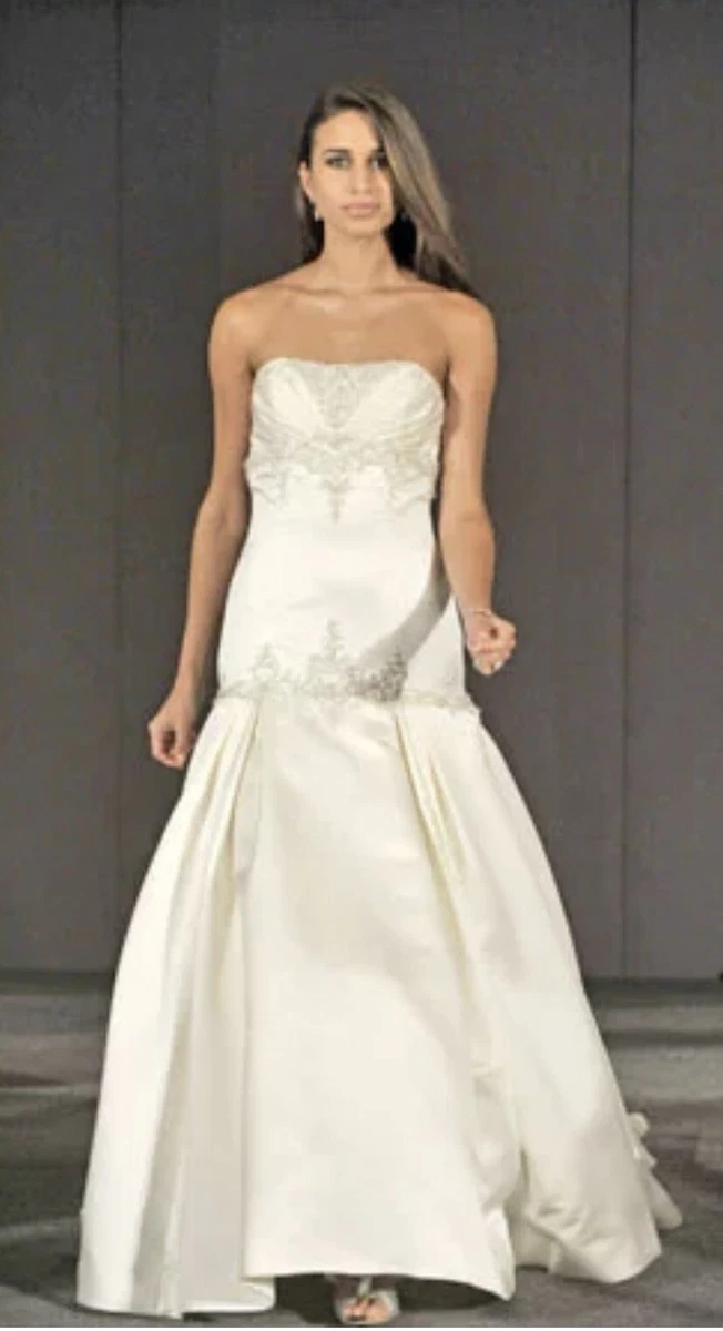 Watters strapless hotsell wedding dress