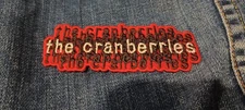 The Cranberries Stacked Logo 3.75 Inch Iron On Patch