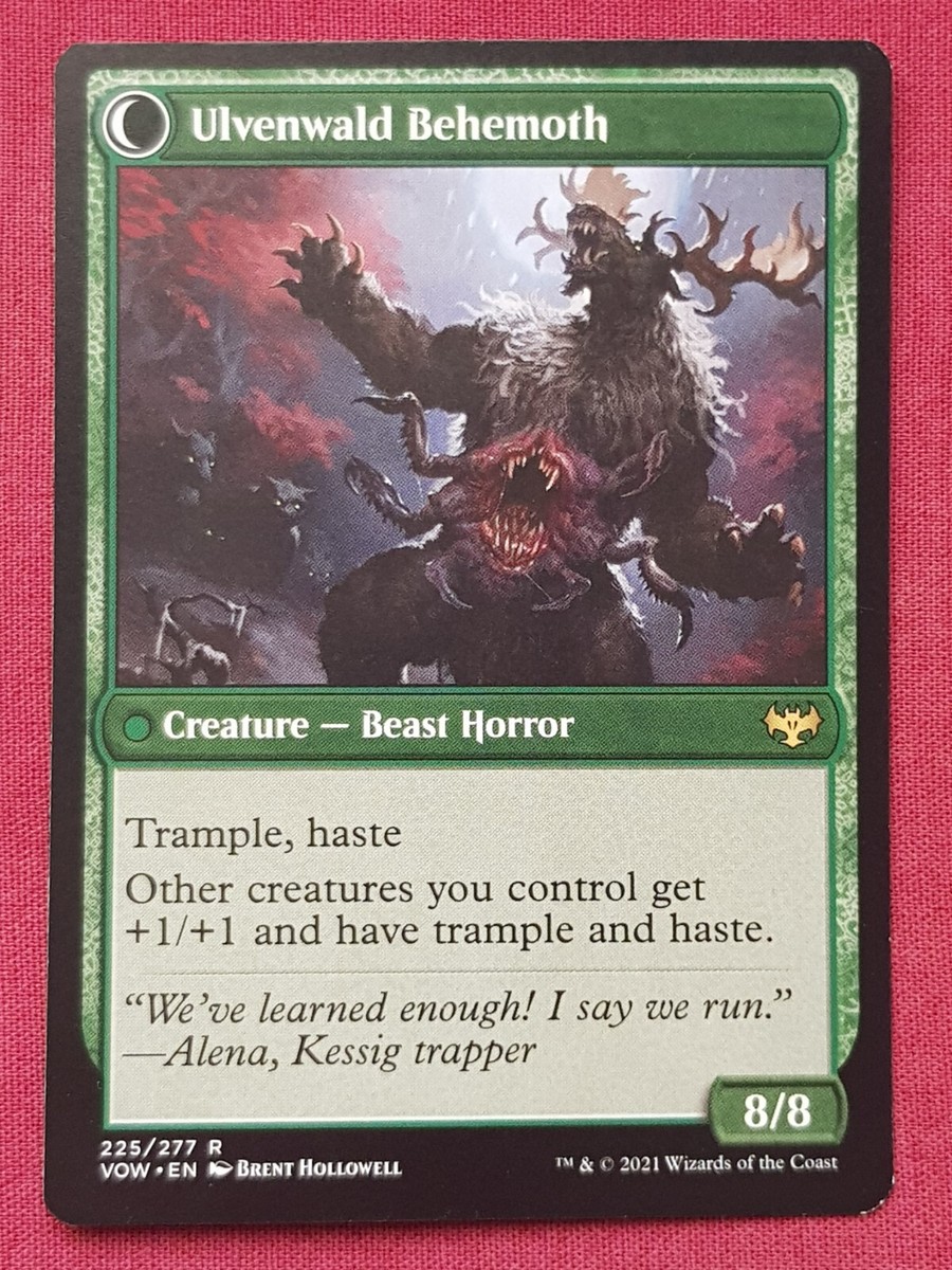 Magic The Gathering INNISTRAD CRIMSON VOW ULVENWALD ODDITY green card MTG |  eBay