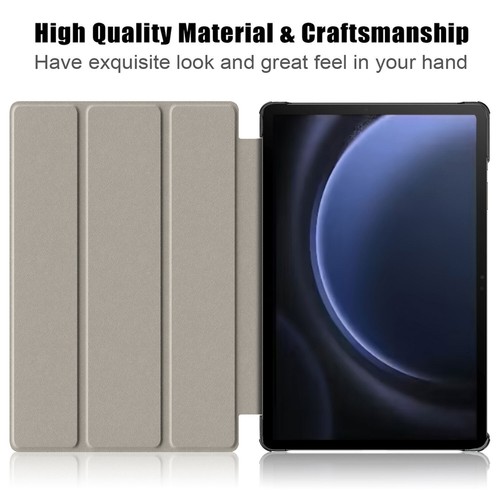 Funda inteligente con soporte triple de cuero para Samsung Galaxy Tab S7 S8+ S9+ S9 FE+ - Imagen 24 de 114