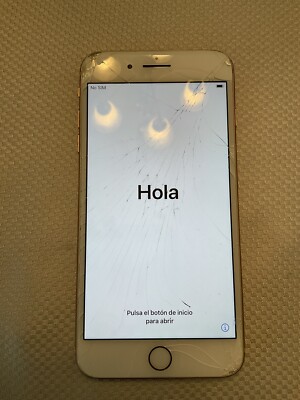 Apple iPhone 8 Plus 64GB Rose Gold (AT&T)Front Screen Crack Works Excellent