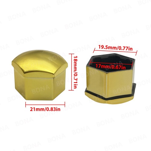 20pcs 17mm Car Wheel Lug Nut Dust Cover Tyre Bolt Hub Screw Cap