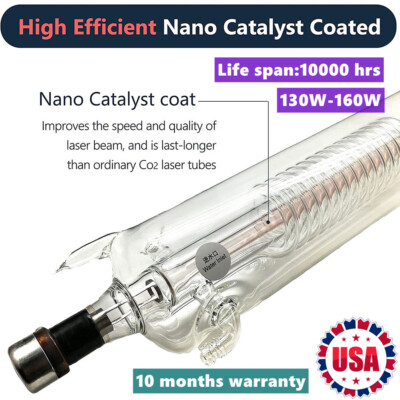 US Stock RECI W6 / S6 130W Peak 160W CO2 Sealed Laser Tube for Engraving Cutting
