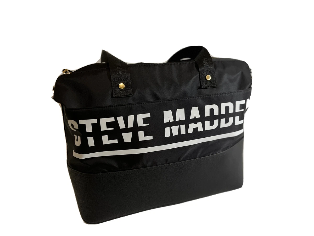 Steve Madden Black Gym Duffle Bag