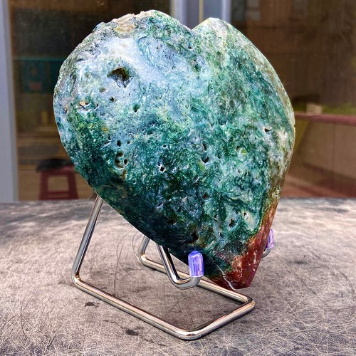 2.88LB Natural Polishing Water Grass Agate Quartz Crystal Spiritual Healing Love - 第 13/15 張圖片