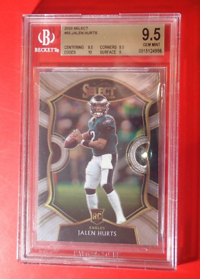 jalen hurts graded rookie card Jalen Hurts Stats 2020 Jalen Hurts Rookie PSA 10 Trading Card   Philadelphia Eagles  Chase Card Jalen Hurts Rookie Card