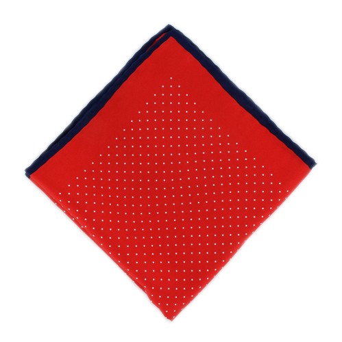 Michelsons UK - Pin Dot Silk Handkerchiefs with a Shoestring Border - Picture 15 of 18