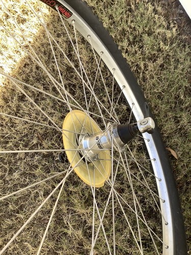 Vintage Cr18 Sunrims MTB Wheel set With Cassette Hubs Skewers Tires - Picture 5 of 15