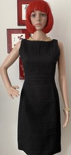 PRADA 🔥VTG  RUNWAY NYLON QUILTED  SLEEVELESS  BLACK PENCIL DRESS  Size:S
