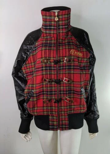 Plaid Bomber abrigos, chaquetas y chalecos para Mujeres