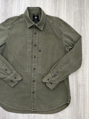 G-Star Raw Panelled Shirt Slim Fit Streetwear Size XL - Picture 2 of 14