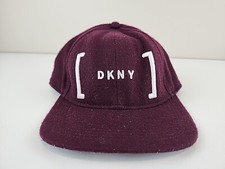 DKNY Donna Karan New York Wool Blend Strapback Baseball Cap Hat