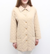 Women's Vintage HERMES Embroidery Quilted Coat Jacket RARE Size 36 S/M