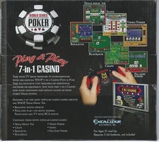 Excalibur WORLD SERIES POKER  Plug & Play  7 - in - 1 Casino - PRE-LOADED GAMES