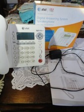 AT T 1856 Digital Answering System Corded Speaker Phone Telephone Caller ID