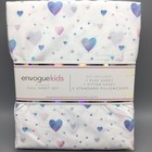 4pc Envogue Hearts FULL Sheet Set Purple Blue Pink Girls Love Valentine Soft NEW