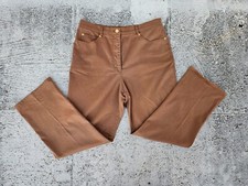 ST. John Sport by Marie Gray Women Pant Brown Straight Made in USA Size 12