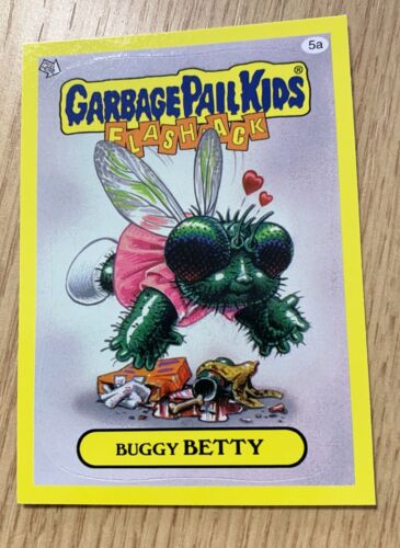 Autocollant/carte Garbage Pail Kids Flashback Series 3 Buggy Betty 5a 2011 très bon état - Photo 1/2