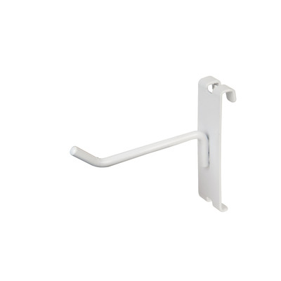 4'' Gridwall Hooks - 18 White Hooks For Gridwall or Mini Grid Cube Displays