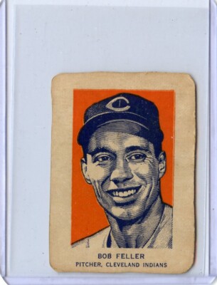 1952 Wheaties Bob Feller Cleveland Indians Portrait     Original Hand Cut