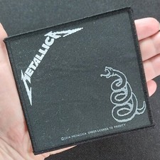 METALLICA BLACK ALBUM LICENSED Sew On Band Woven Battle Jacket PATCH