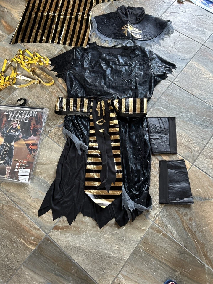 Fantast Disfraz de Rey Tut Egipcio Para Hombre Talla Grande NUEVO Foto 2 de 4
