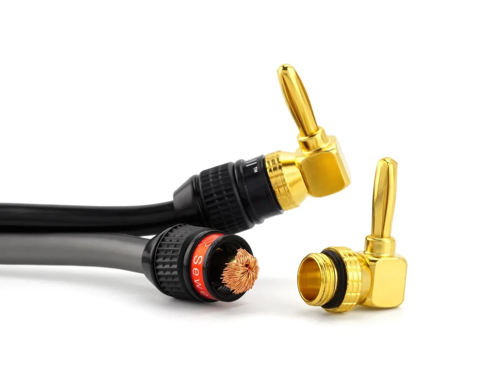 Enchufes Sewell Deadbolt Banana con conectores de ángulo recto Foto 4 de 4