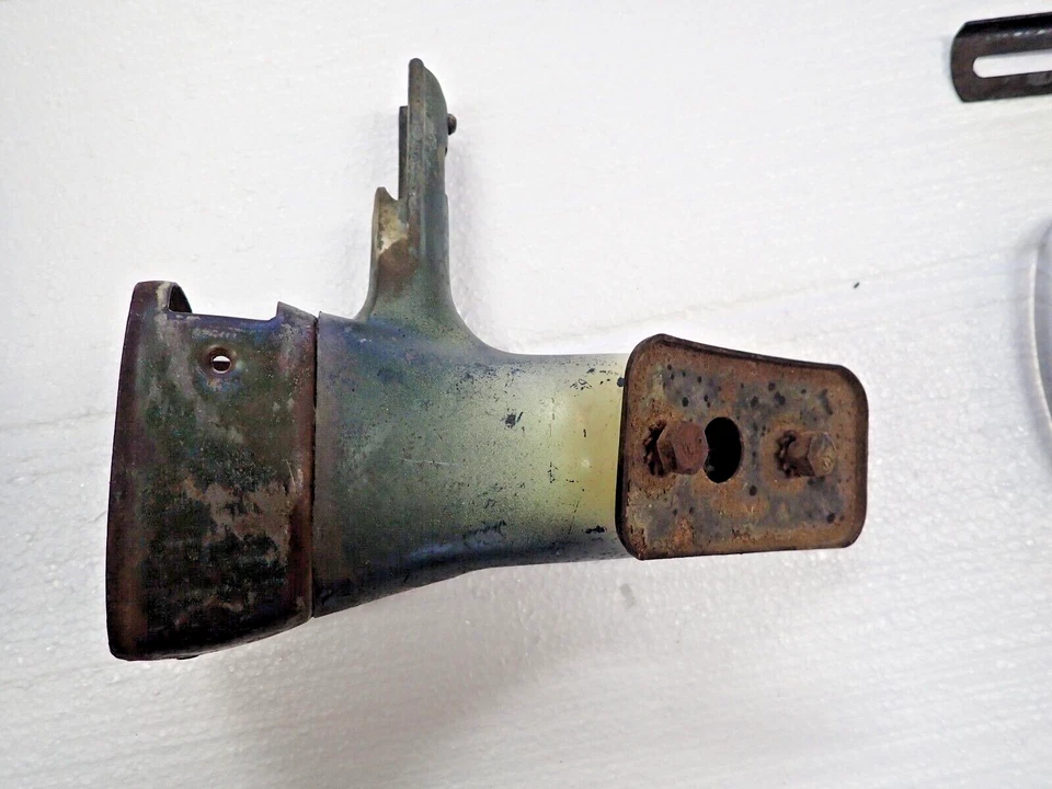 1937 1938 Chevy Coupe LH TAIL LIGHT BRACKET Original GM Convertible + LP Holder - Image 3 of 4