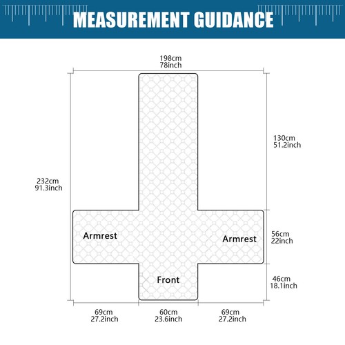 100% waterproof non-slip recliner sofa cover, stretch-strap recliner pet cover, - Picture 32 of 78