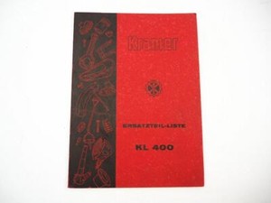 Liste Des Pièces De Rechange Originales Pour Tracteur Kramer K12, K18, K70 - Occasion