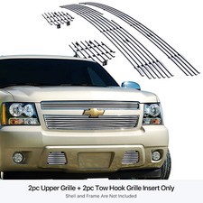 For 2007-2014 Chevy Tahoesuburbanavalanche Billet Grille Grill Insert Combo