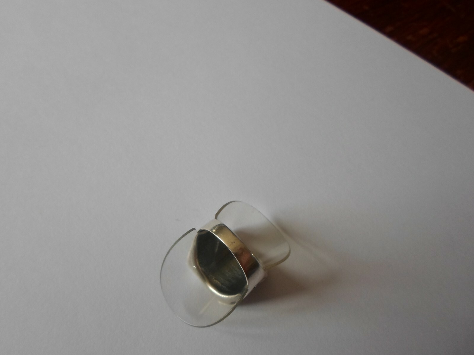 solid silver ring, knight, arabesques, size 58 - image 4