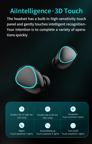 2 Pairs Bluetooth Earphones Wireless Earbuds For Samsung Note20 Ultra S10+ S9 S8 - Zdjęcie 10 z 13