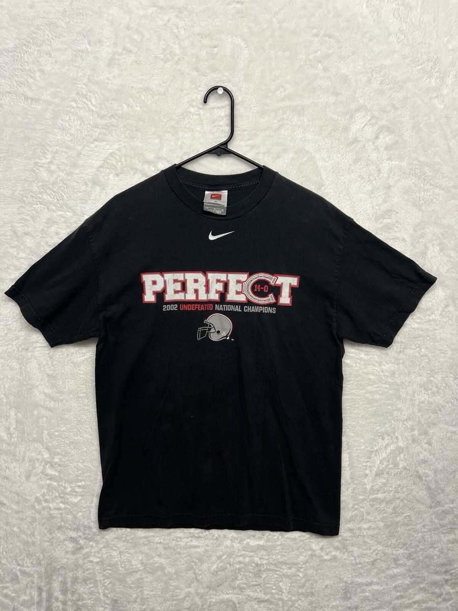 OHIO STATE BUCKEYES PERFECT 2002 NATIONAL CHAMPIONS Medium T SHIRT