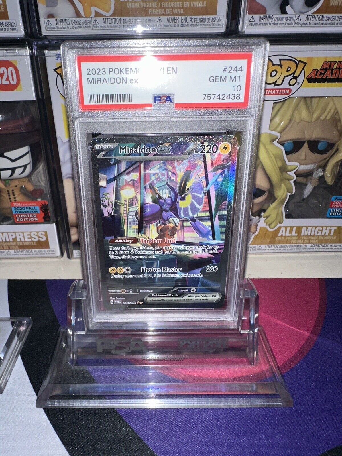 Pokemon - Miraidon EX - 244/198 - Secret Rare - Full Art - Scarlet&Violet  -NM/M