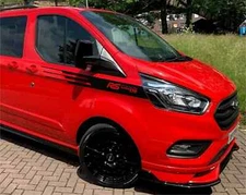 Ford Transit Custom Graphics Wing Bonnet and Rear Door Decals RS Edition 1