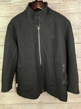 Icebreaker Coastal Merino Wool Pea Coat Jacket Black Women’s Large *read*