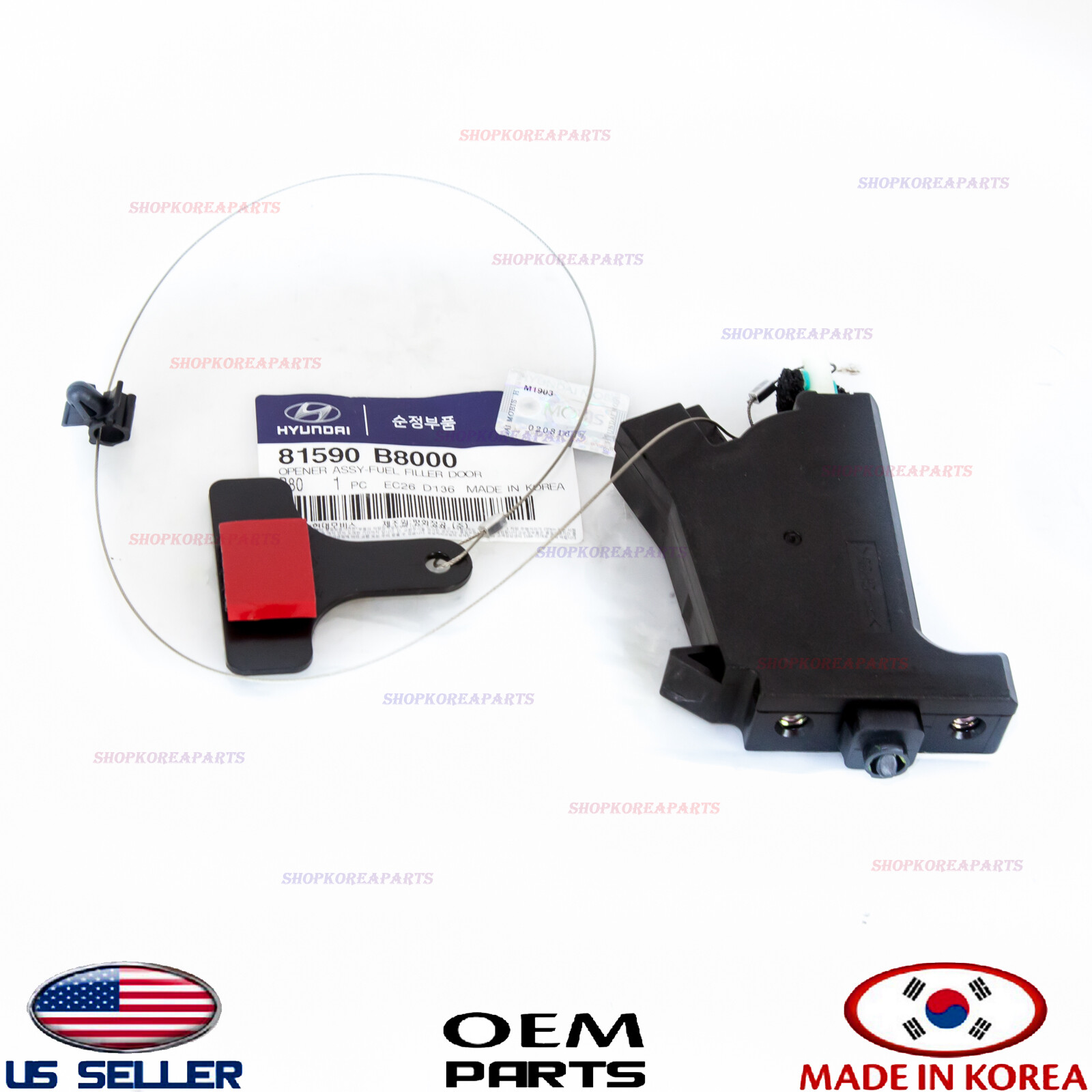 FUEL DOOR OPENER LOCK Release Actuator OEM HYUNDAI SANTA FE 20132018