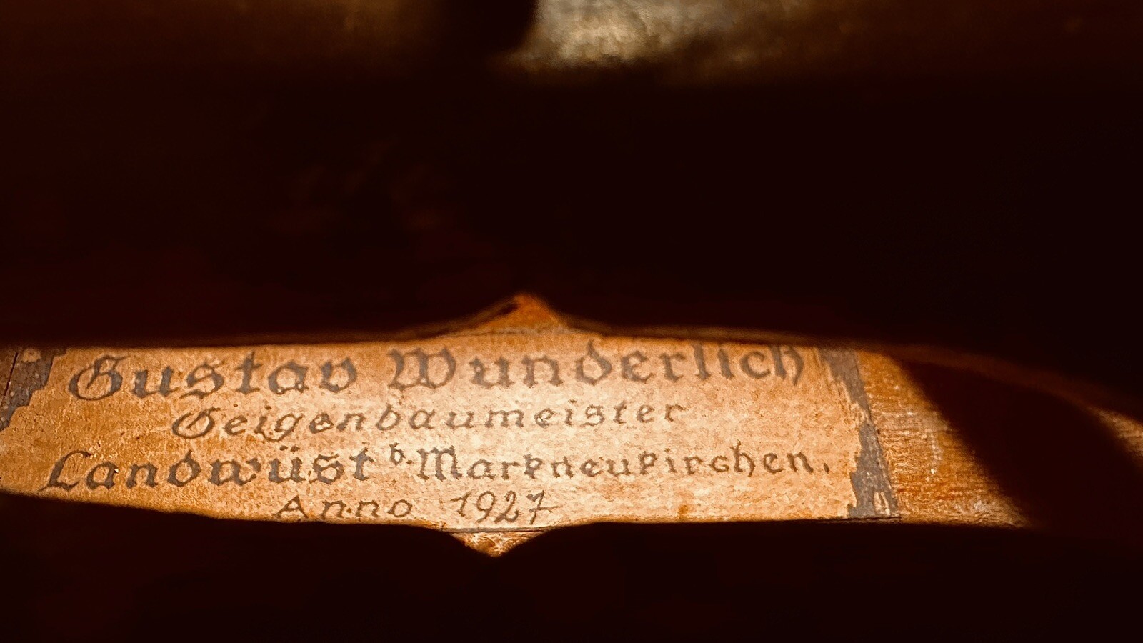 4/4 Gustav Wunderlich violin 1927 eBay