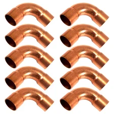 Appli Parts AP-C034LB10 3/4 90 Degree Elbow Long Turn Copper pipe fittings CxC S