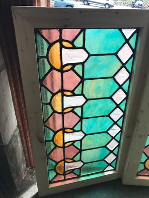（特別価格）Stained Glass Window SG4169 antique stained glass window 22.5 x 25.5 | eBay