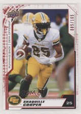 2020 Upper Deck CFL Red 85/165 Shaquille Cooper #70 p9m