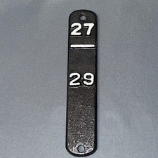 LNWR London & North Western Railway Signal Box Lever Plate "27 / 29"