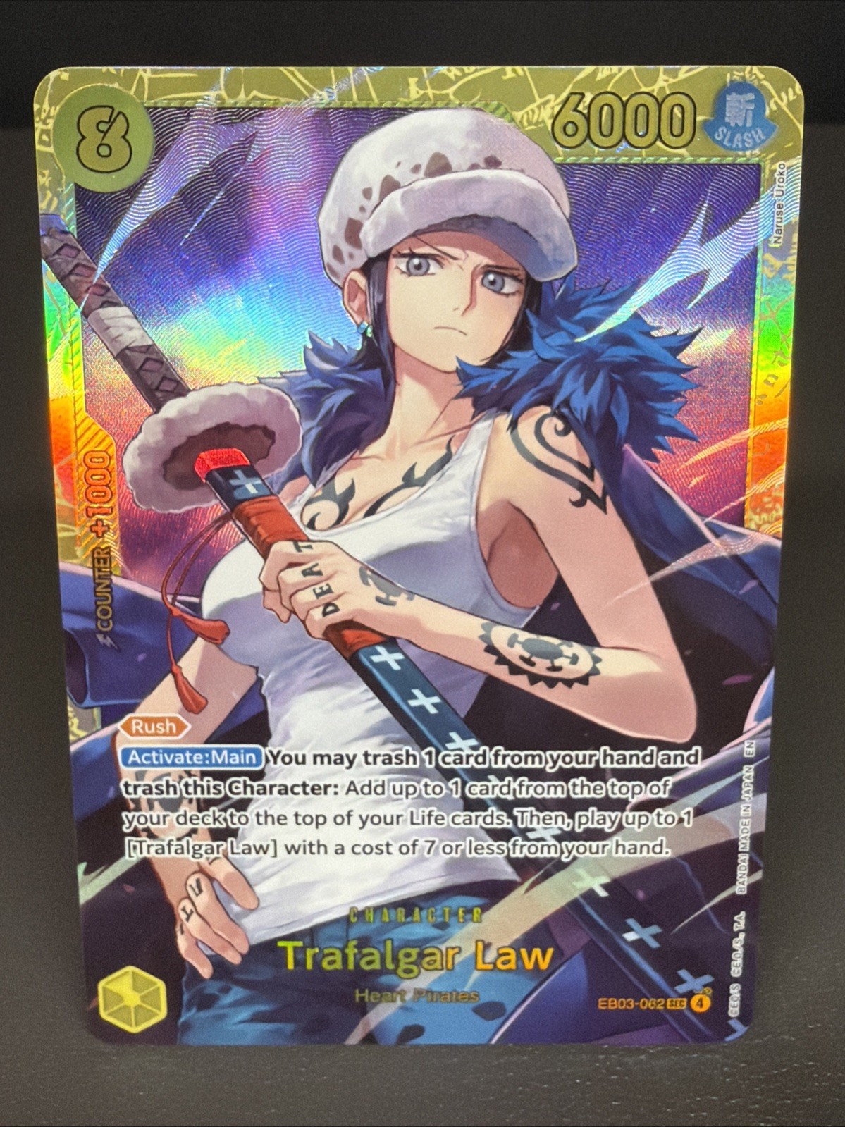 Trafalgar Law EB03-062 SEC Extra Booster Heroines Edition One Piece ENGLISH