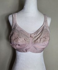 Amoena bra 40C Isadora SB 0948 Wireless Mastectomy Pockets Beige Wide Straps