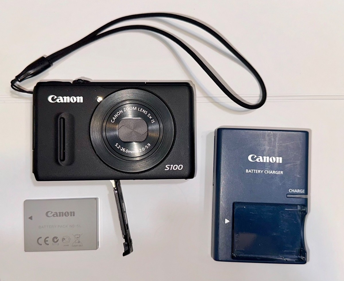 【美品】Canon PowerShot S100 ブラック Canon PowerShot S100 Digital Camera (Black) 5244B001 B&H Photo