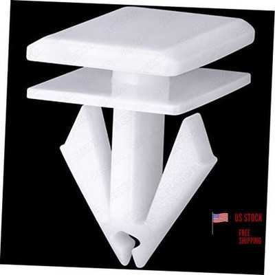 Rocker Panel Moulding Clips White Nylon 68092697AA Compatible with Jeep 15pcs