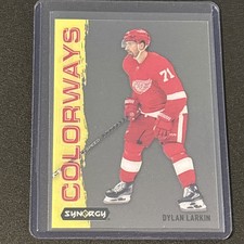 2024-25 Upper Deck Synergy Colorways Yellow Neon #L-71 Dylan Larkin Detroit 