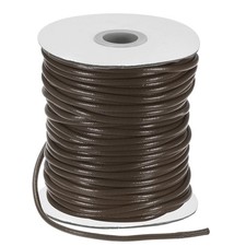 44 Yards 3mm Waxed Polyester Cord with Spool for Jewelry Making, Dark Brown